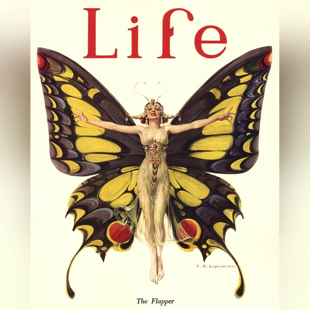 Magazine Cover Art - Butterfly Flapper